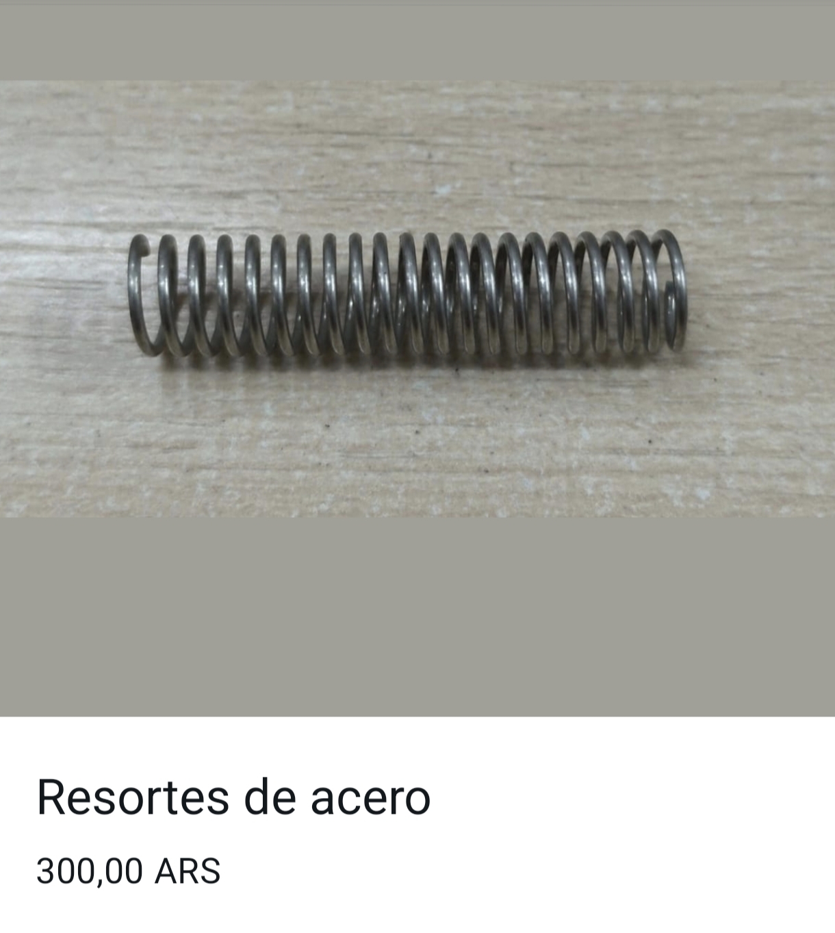 Resorte de acero inoxidable